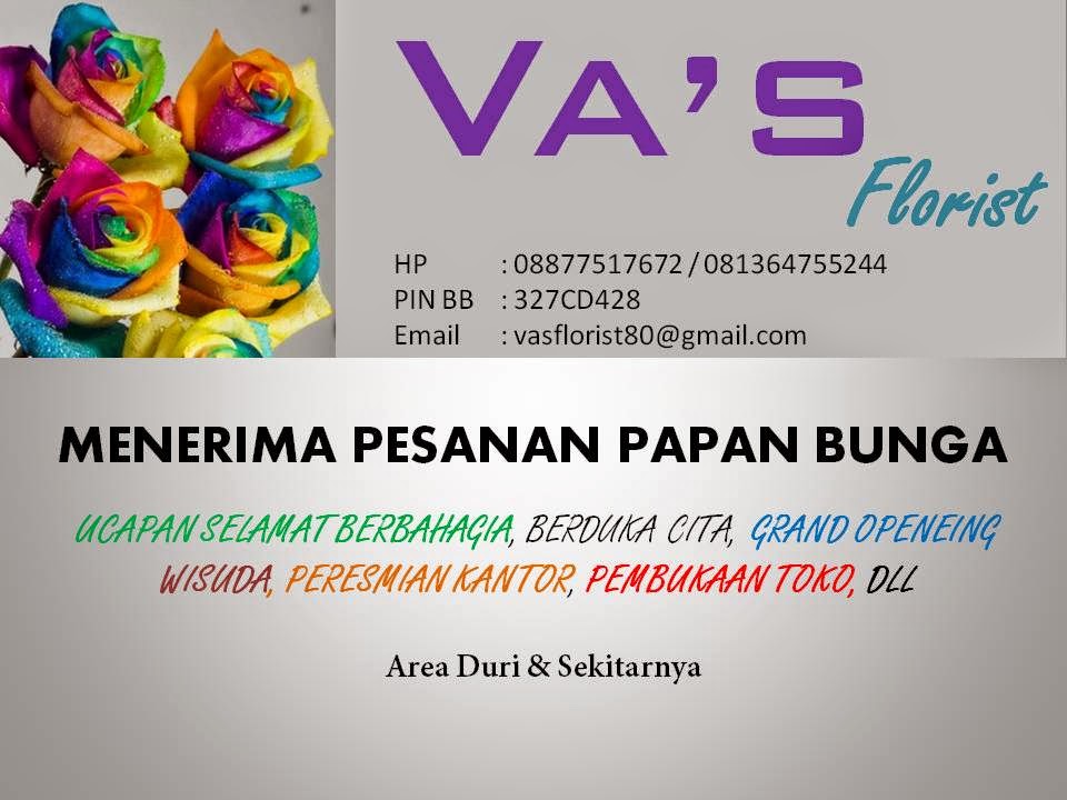VA's Florist - Bunga Papan di Kota Duri (Riau): Contoh 