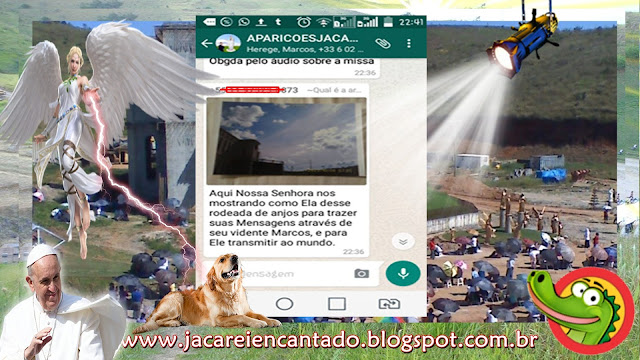 blog oficial. www.jacareiencantado.Marquinho vidente. seita católica. photoshop,Amantíssimo Coração, mensageira da paz