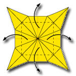 Cara Membuat Origami Bungan Matahari 2
