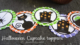 Halloween cupcake toppers, halloween printables, happy halloween, halloween traktatie, halloween cupcakes, happy halloween printables