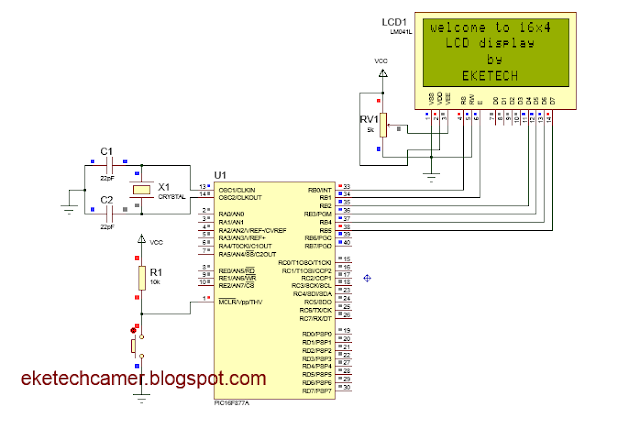 interfacing 16x4 LCD