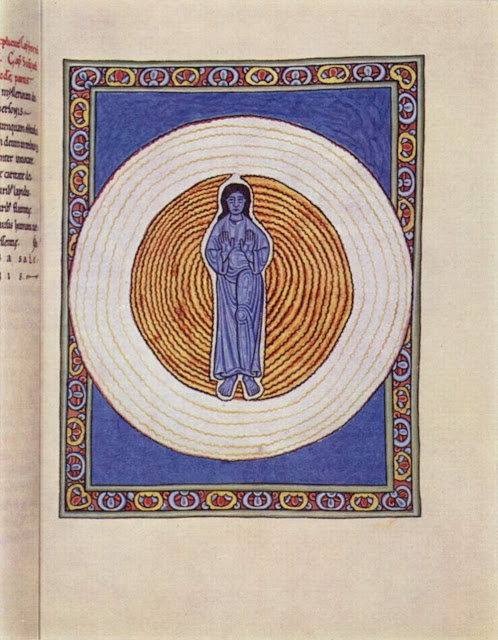 Рукопись Хильдегарды Бингенской «Скивиас» известна своими иллюстрациями.