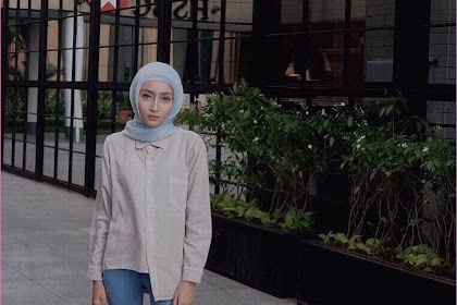 30+ Ide Keren Ootd Hijab Celana Jeans Biru Muda