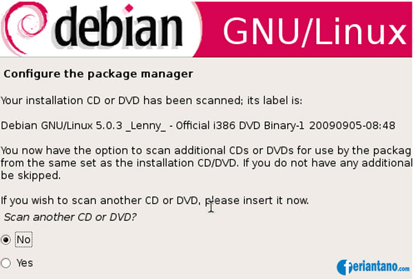 Cara Install Debian 5 Lenny Berbasis GUI Lengkap Dengan Gambar - Feriantano.com