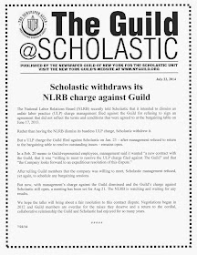 Scholastic Withdraws ULP against Guild