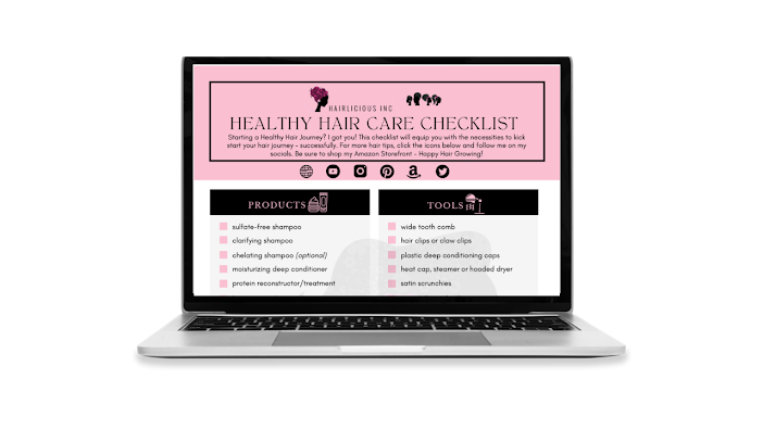 Healthy Hair Care Checklist - FREE! Grab Yours Now | Relaxed and Natural Hair Care | www.hairliciousinc.com