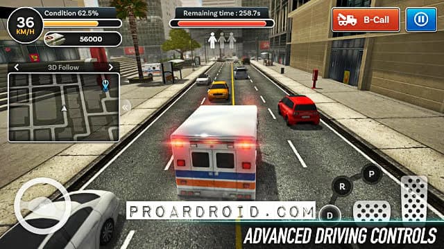  تحميل لعبة City Ambulance – Rescue Rush مهكرة للأندرويد (اخر اصدار) logo