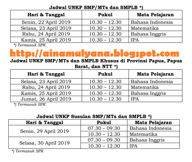 Pemerintah telah merilis aktivitas Jadwal UNBK dan UNKP Sekolah Menengah Pertama Sekolah Menengan Atas Sekolah Menengah kejuruan Sederajat Tahun  JADWAL UNBK DAN UNKP Sekolah Menengah Pertama Sekolah Menengan Atas Sekolah Menengah kejuruan TAHUN 2019 (JADWAL UN Sekolah Menengah Pertama Sekolah Menengan Atas Sekolah Menengah kejuruan TAHUN 2019)