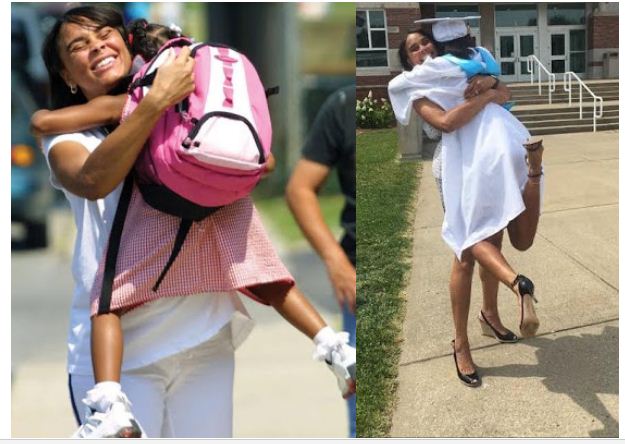 From Kindergarten to Graduation: Viral Twitter photos of a mother & daughter 