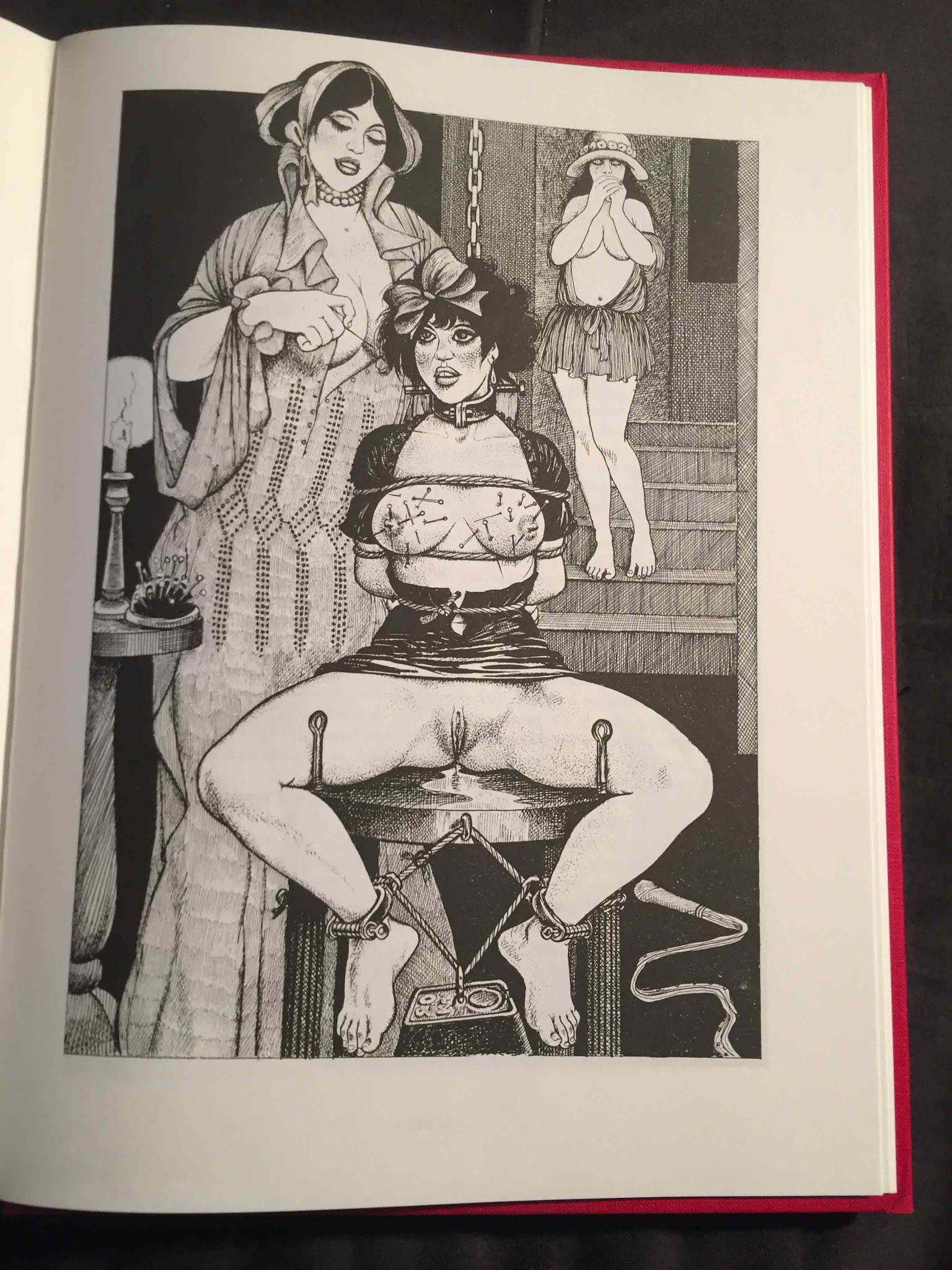 Femme punie : un dessin BDSM par Georges Pichard