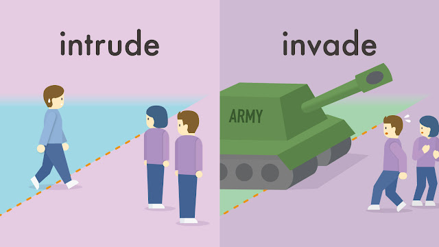 intrude と invade の違い