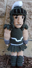 Spartan doll -- free crochet amigurumi pattern