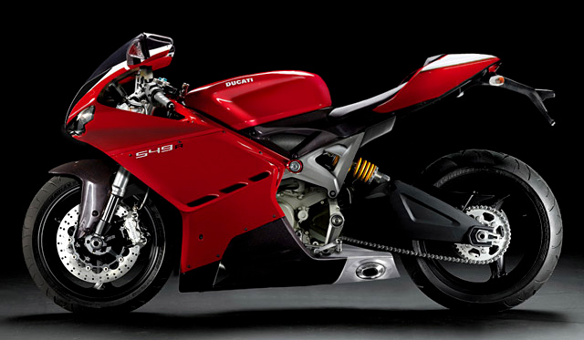 2009 Ducati Red 848 Motorcycle