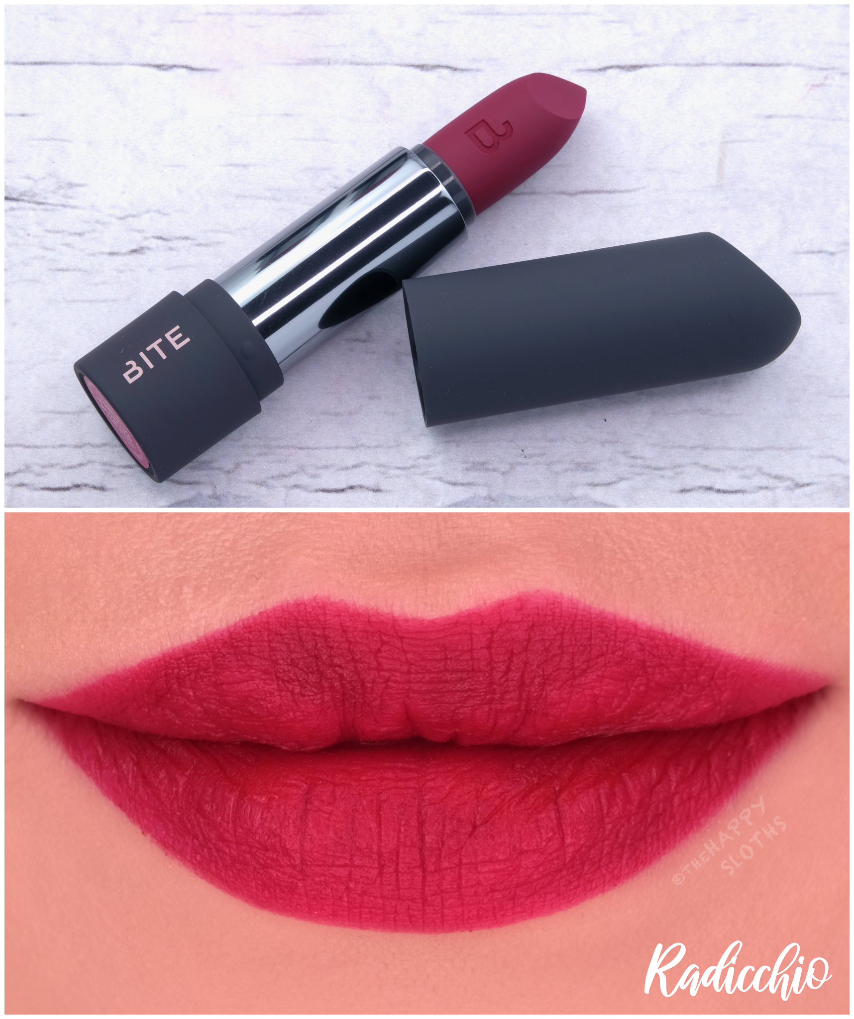 Bite Beauty | Power Move Soft Matte Lipstick in "Radicchio": Review and Swatches