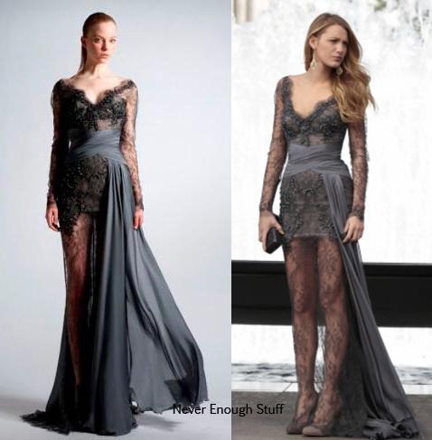 On Serena Van Der Woodsen (Blake Lively): Dress: Zuhair Murad Fall 2010