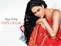 veena malik birthday whatsapp status video wallpaper, beautiful actress veena malik mobile background in red saree and petticoat.