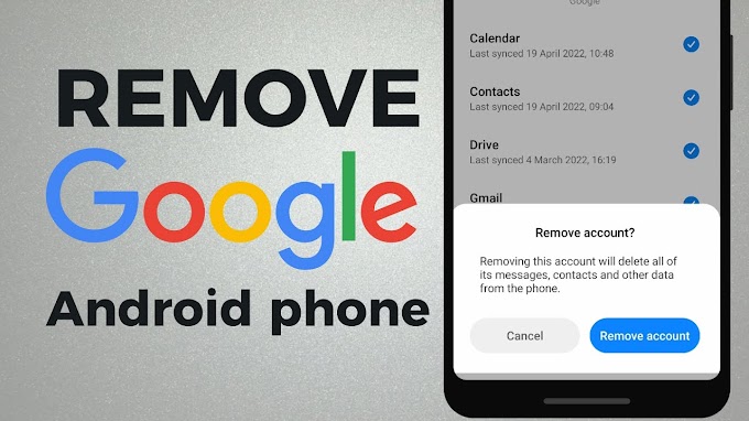 how to remove google account from android phone