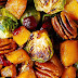 Roasted Brussels Sprouts And Cinnamon Butternut Squash With Pecans
AndCranberries