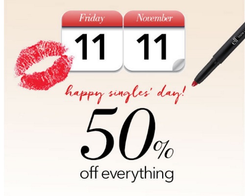 ELF Cosmetics 50% Off Everything Promo Code