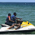 How Romantic!! Pastor Sam Adeyemi Takes His Wife Out, Enjoys Jet Ski Ride With Her [Photos]