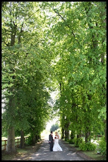 Wedding Couple on Driveway