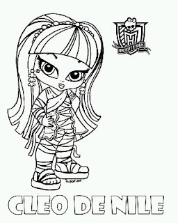 Monster High, Dibujos de Cleo de Nile para Pintar
