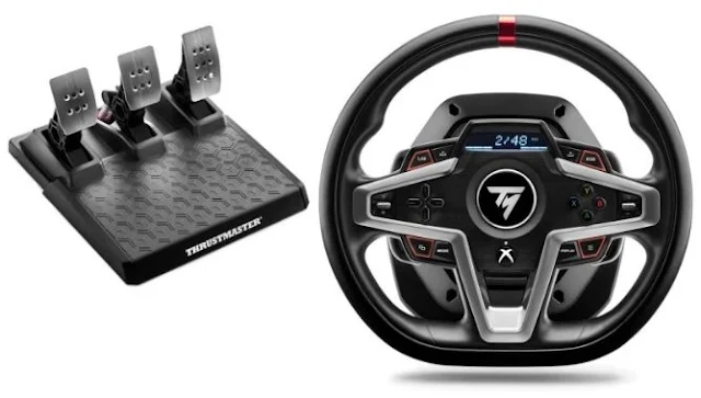 Thrustmaster T248 賽車方向盤和踏板