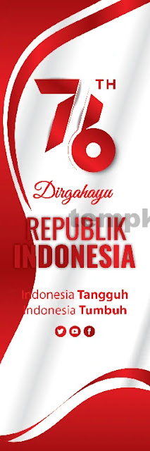 Spanduk HUT RI 76 : Banner 17 Agustus 2021 Coreldraw