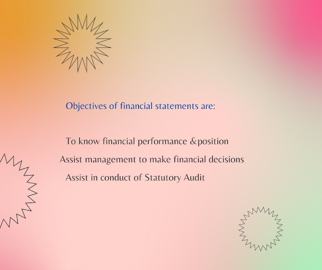 Objectives of financial statements