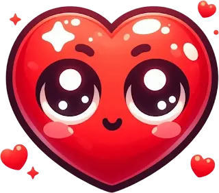 Red heart emoji png, Heart emoji png, Heart png