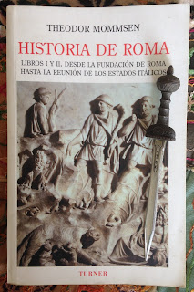 Portada de los libros I y II de Historia de Roma, de Theodor Mommsen