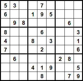 A sudoku puzzle...