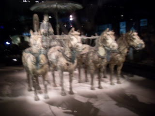 An exhibit of the Terra Cotta warriors