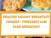 HEALTHY SAVORY BREAKFAST COOKIES – FREEZABLE LOW CARB BREAKFAST