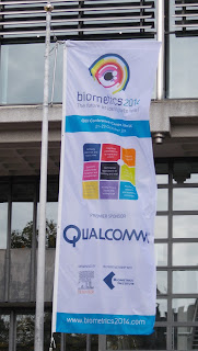 pic of Biometrics 2014 entrance flag