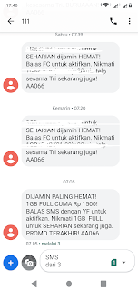 Cara Beli Kuota Tri 1GB Cuma Rp1500 Terbaru 2020