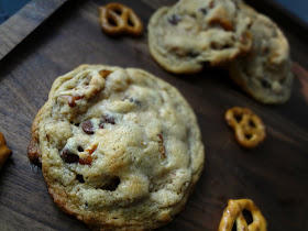 Pretzel Chocolate Chip Peanut Butter Cookies