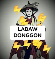 Si  Labaw donggon ay anak ni Anggoy Alunsina at Buyung Paubari.  Siya ay napakakisig na lalaki na umibig kay Abyang Ginbitinan.  Binigyan niya ng maraming regalo ang ina ni Abyang Ginbitinan na si Anggoy Matang-ayon upang pumayag lamang na makasal ang dalawa.  Inimbita niya ang buong bayan sa kanilang kasal.  At hindi nagtagal ay umibig siyang muli sa isang magandang babae na nagngangalang Anggoy Doronoon.  Niligawan niya ito at hindi nagtagal ay nagpakasal.