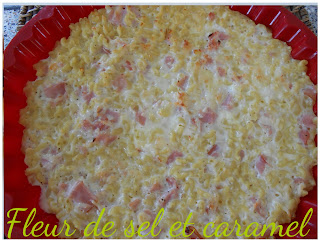 Gâteau de pâtes au bacon