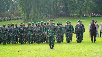 Danrem 061/SK Pimpin Langsung Pelaksanaan PAM VVIP Kunjungan Kenegaraan Presiden Federal Jerman Y.M Frank Walter Steinmeimer Di Istana Bogor