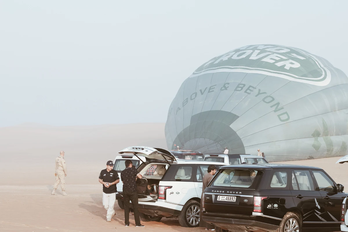 hot air balloon experience in Dubai