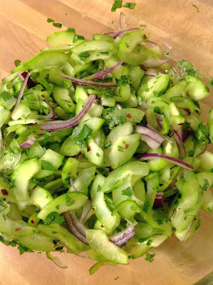 spicy thai cucumber salad