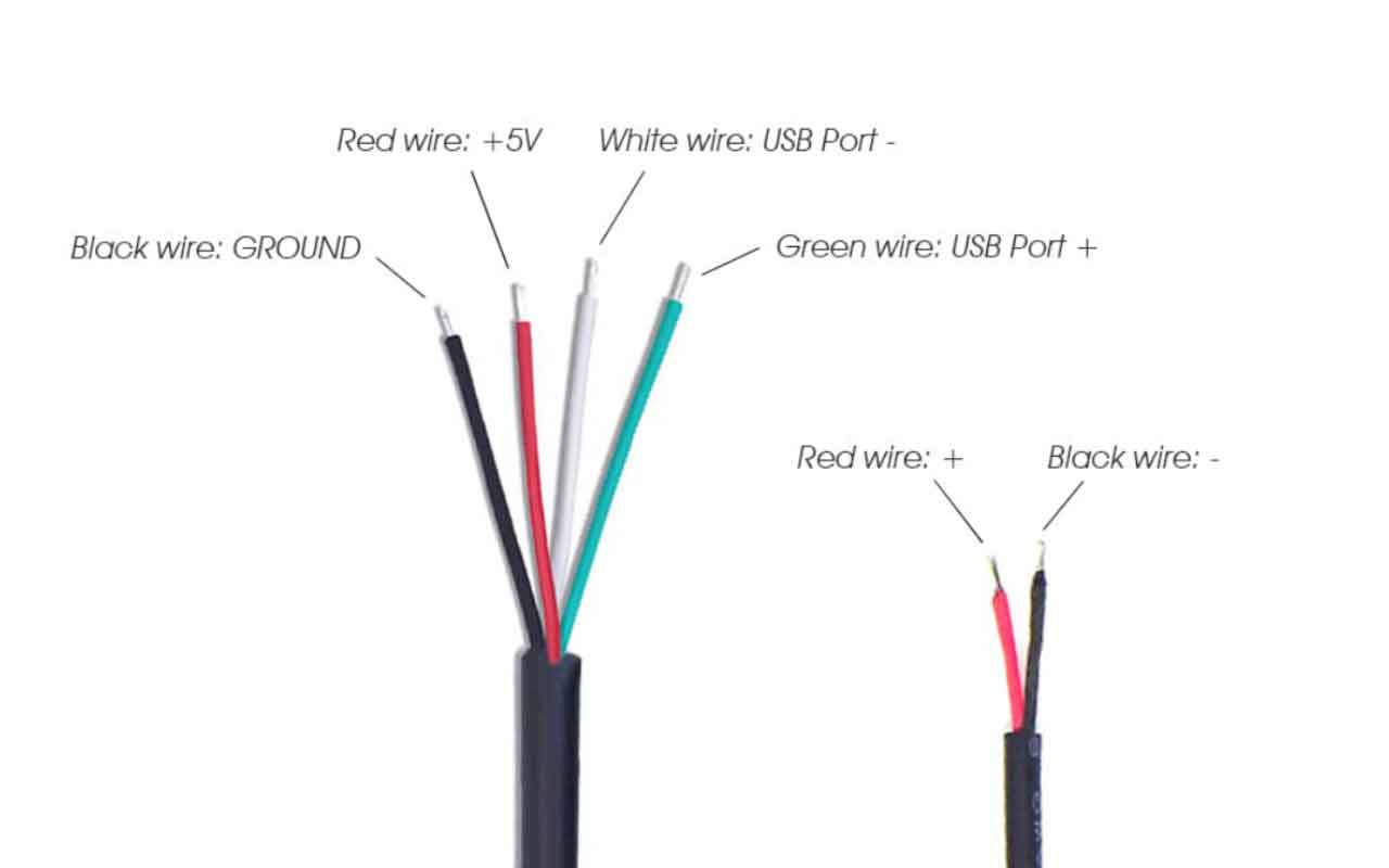 Menyambung Kabel USB 4 Warna dengan 2 Warna