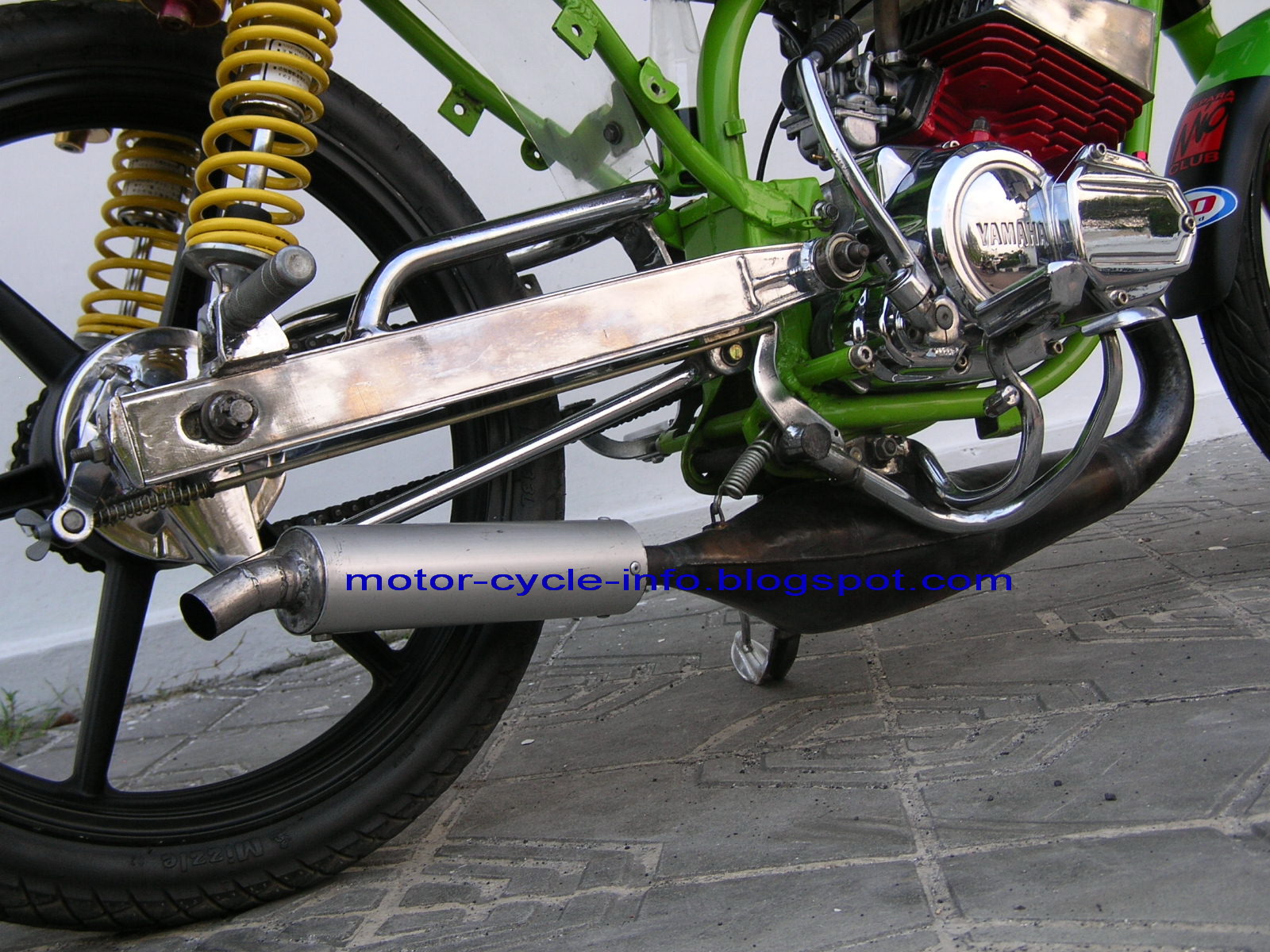 ... this motor cycle more attractive , ready for a contest motor event