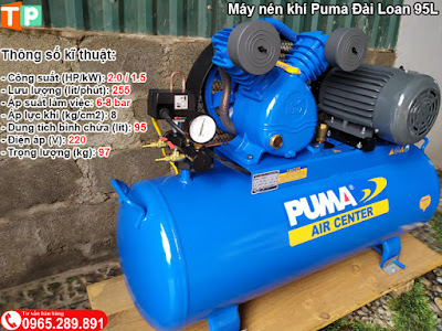 Máy nén khí Puma Đài Loan sửa xe máy