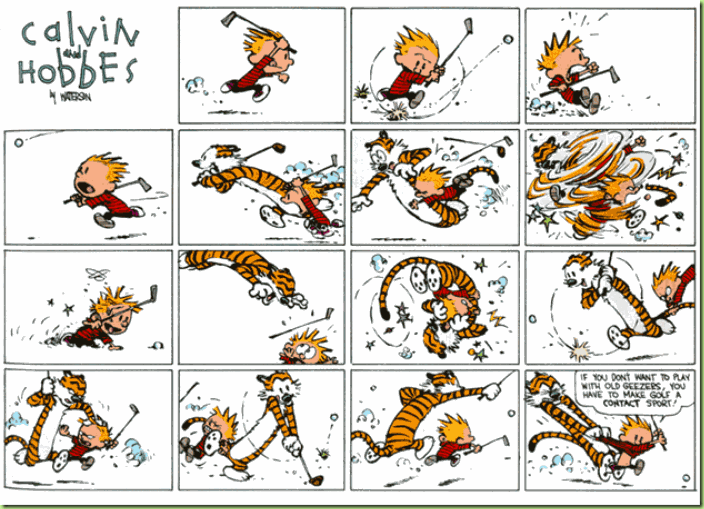 calvin and golf