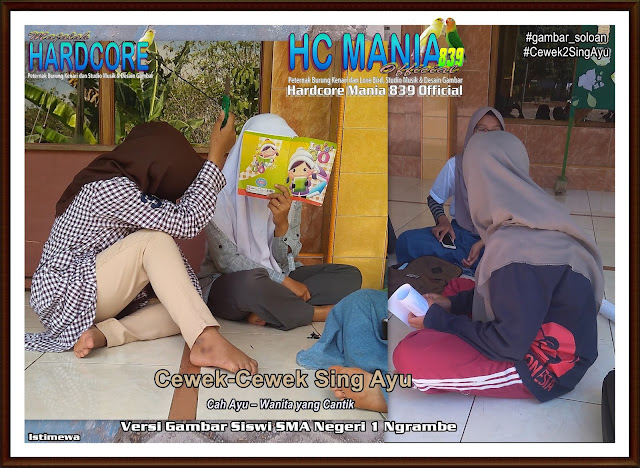 Gambar Siswa-Siswi SMA Negeri 1 Ngrambe Versi Cah Ayu Khas Istimewa - Buku Album Gambar Soloan Edisi 6.1