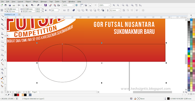 Tutorial Membuat Banner/Spanduk Futsal di CorelDraw 