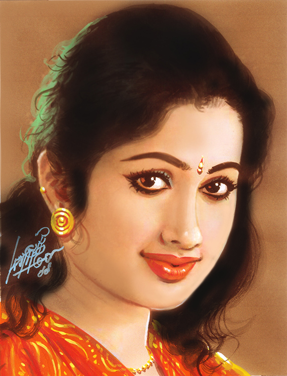 Beautiful Women Paintings by Famous and Top Indian Artist Oviyar Maruthi