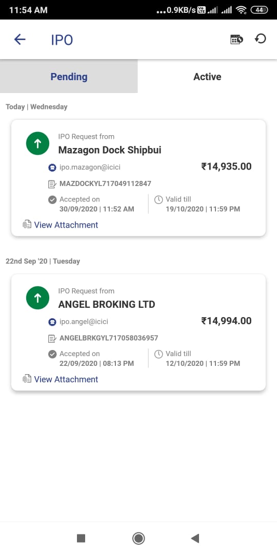 MAZAGON DOCK IPO APPLICATION IN BHIM APP STEP 5